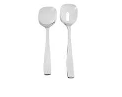 Posate insalata knifeforkspoon acciaio 2 pezzi Alessi