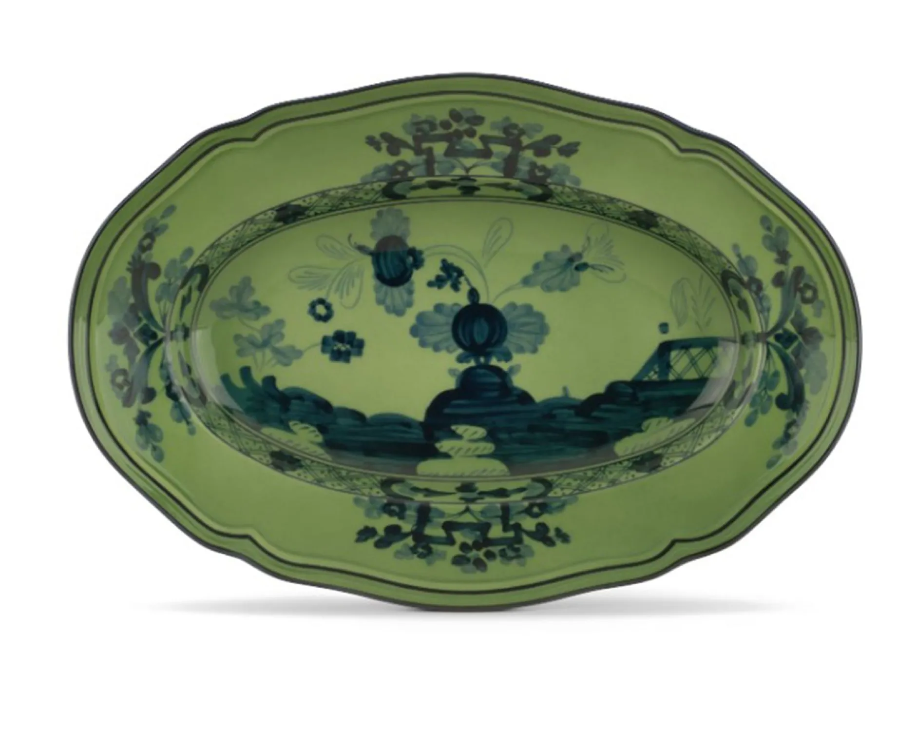 Raviera oriente italiano malachite porcellana Richard ginori