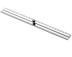 Righello magellano silver plated 25 cm Selezione zanolli