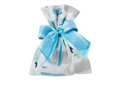 Sacchetto hippo portaconfetti con fiocco azzurro Selezione zanolli