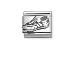 Scarpa da calcio composable acciaio e argento Nomination