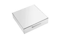 Scatola argento lucida con interno in legno Selezione zanolli