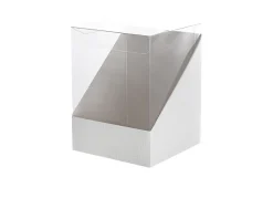 Scatola per bomboniera duo pelle bianco 10 x 10 x h12 Selezione zanolli