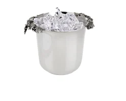 Secchiello ghiaccio argento con decoro uva Selezione zanolli