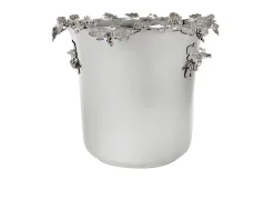 Secchio champagne argento con decoro uva Selezione zanolli