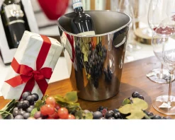Secchio champagne bolly acciaio Alessi