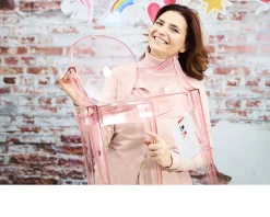 Sedia lou lou ghost rosa trasparente Kartell
