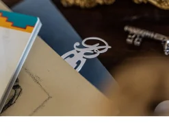 Segnalibro argento lettera b Selezione zanolli