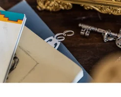 Segnalibro argento lettera e Selezione zanolli
