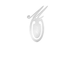 Segnalibro argento lettera m Selezione zanolli