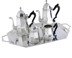 Servizio da caffè ottagonale argento per 12 persone Selezione zanolli