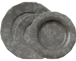 Servizio piatti garden glamour grey porcellana 12 pezzi Arthur krupp
