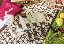 Set chef 5 pezzi elegance acciaio con manico nero confezione regalo Berkel