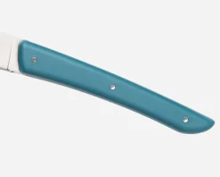 Set coltelli bistecca color acciaio blu petrolio 4 pezzi Berkel