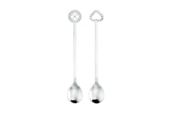 Set cucchiaini party oriental acciaio 2 pezzi Sambonet
