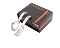 Set cucchiaio e forchetta living acciaio monoporzione Sambonet