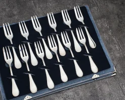 Set forchette torta/dolce argento 12 pezzi usato ricondizionato Zanolli vintage