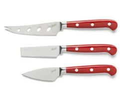 Set formaggi tagliere e coltelli acciaio 4 pezzi Berkel