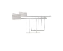Set pinze plissè bianco (2 pezzi) Alessi