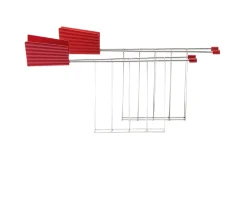 Set pinze plissè rosso (2 pezzi) Alessi