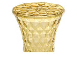 Sgabello stone dorato Kartell