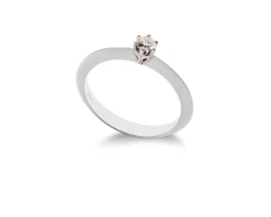 Solitario oro 750‰ con diamante Selezione zanolli