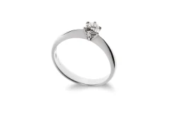 Solitario oro 750‰ con diamante Selezione zanolli
