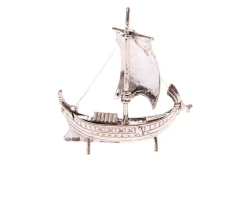Soprammobile barca a vela argento Selezione zanolli