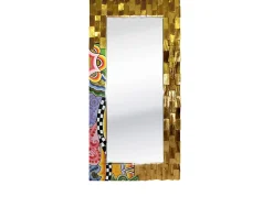 Specchio golden wood l dipinto a mano Tom's drag