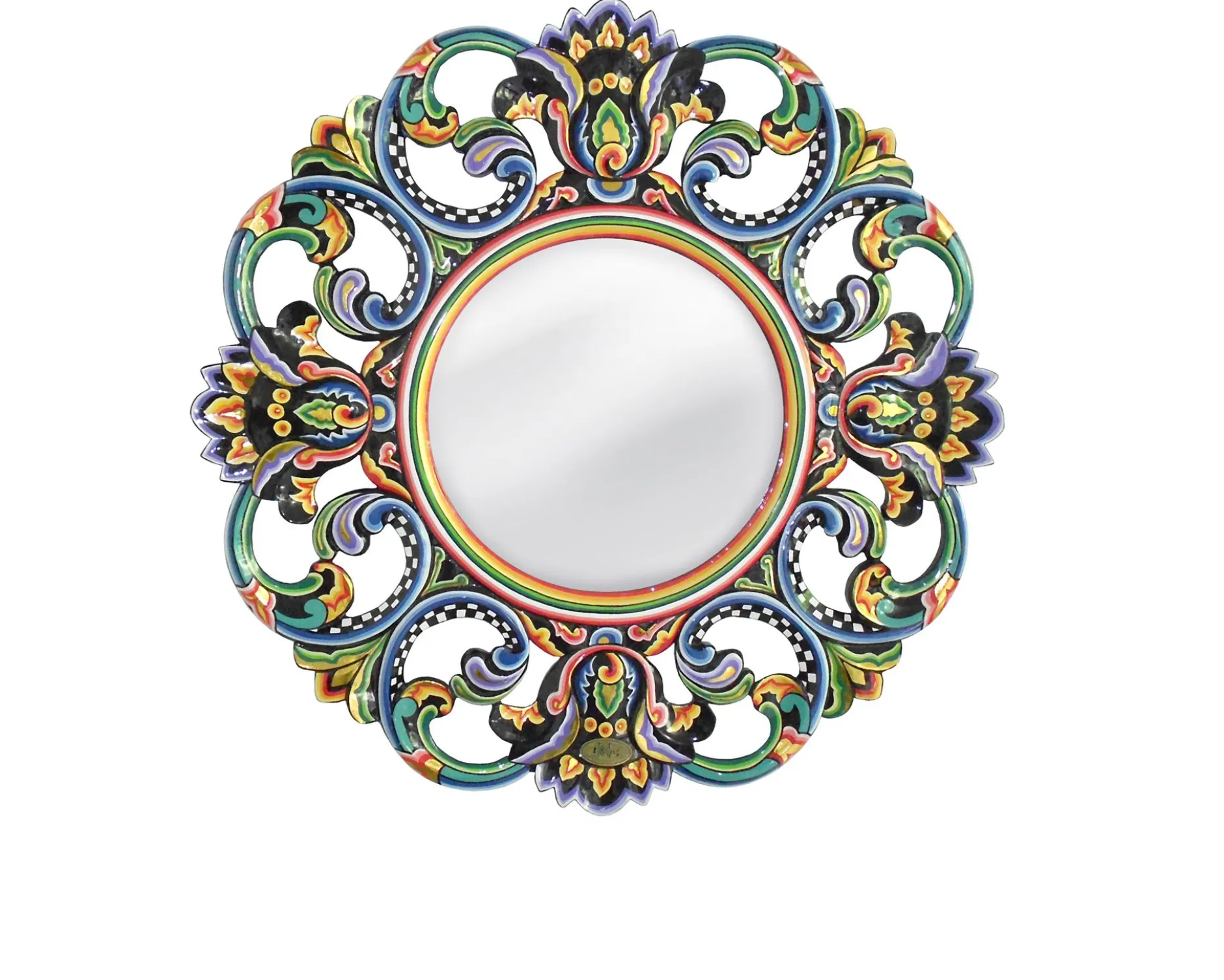 Specchio mirror black collection dipinto a mano Tom's drag