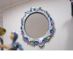Specchio mirror oval versailles dipinto a mano Tom's drag
