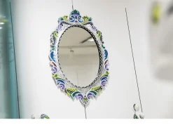 Specchio mirror oval versailles dipinto a mano Tom's drag