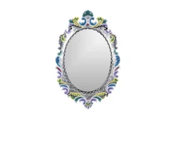 Specchio mirror oval versailles dipinto a mano Tom's drag