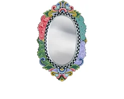 Specchio ovale versailles mirror oval dipinto a mano Tom's drag