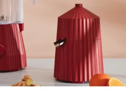 Spremiagrumi plissè rosso Alessi