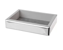 Svuotatasche rettangolare in legno bianco Selezione zanolli