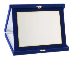 Targa silver plated con astuccio in velluto Selezione zanolli