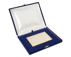 Targa silver plated con astuccio in velluto Selezione zanolli