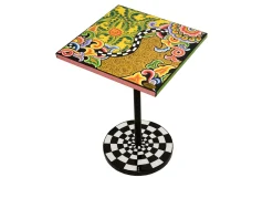 Tavolino floral gold dipinto a mano Tom's drag