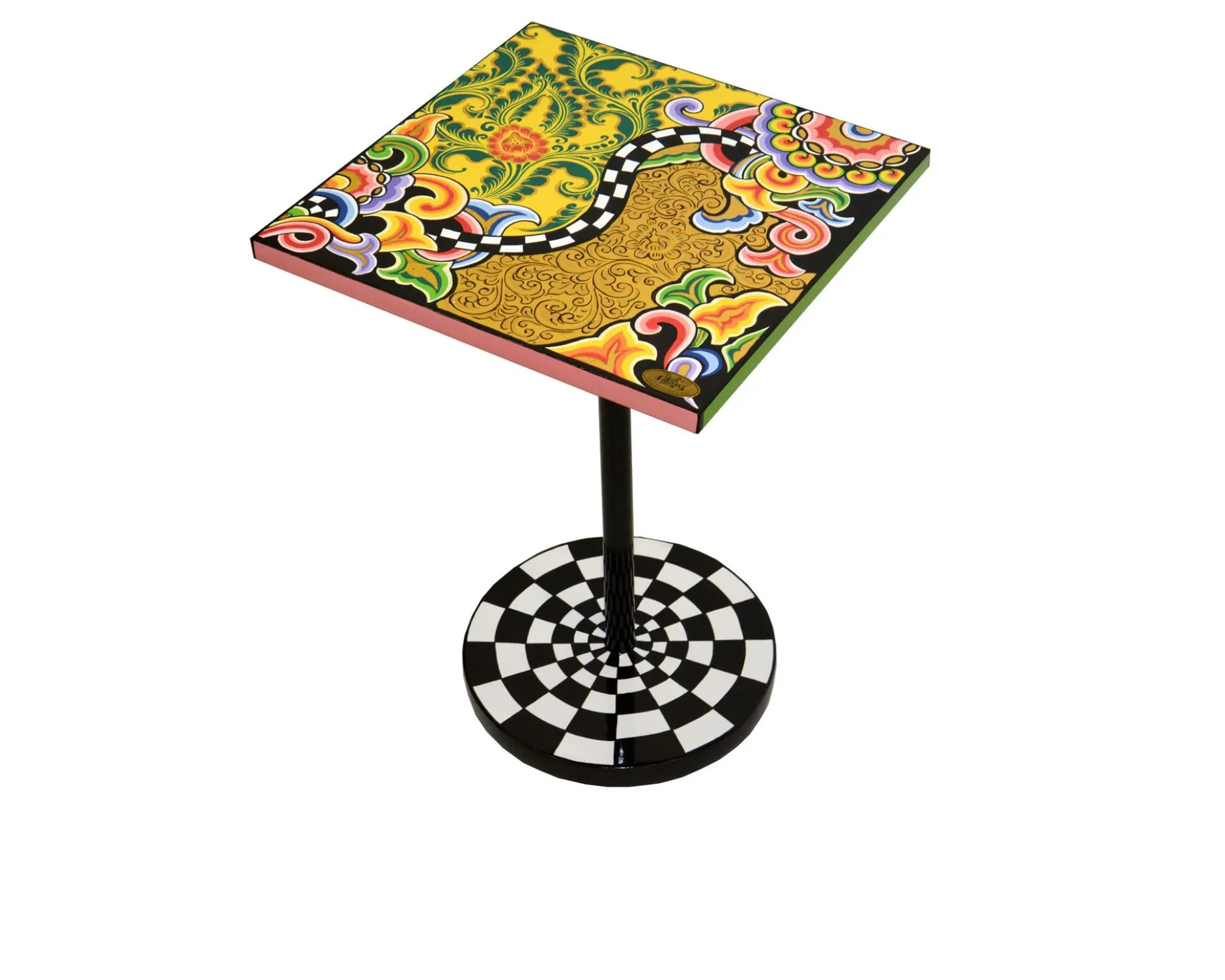 Tavolino floral gold dipinto a mano Tom's drag