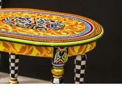 Tavolino side table versailles dipinto a mano Tom's drag