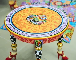 Tavolino side table versailles dipinto a mano Tom's drag