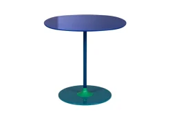 Tavolino thierry acciaio blu Kartell