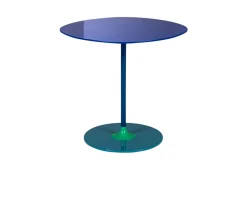 Tavolino thierry acciaio blu Kartell