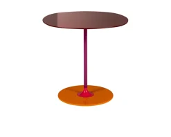 Tavolino thierry acciaio bordeaux Kartell