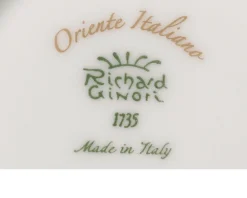 Tazza caffè oriente italiano rubrum porcellana Richard ginori