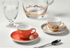 Tazza caffè oriente italiano rubrum porcellana Richard ginori