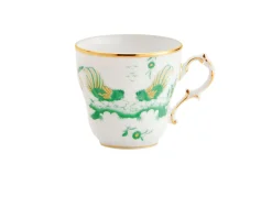 Tazza caffè oro di doccia porcellana giada Richard ginori