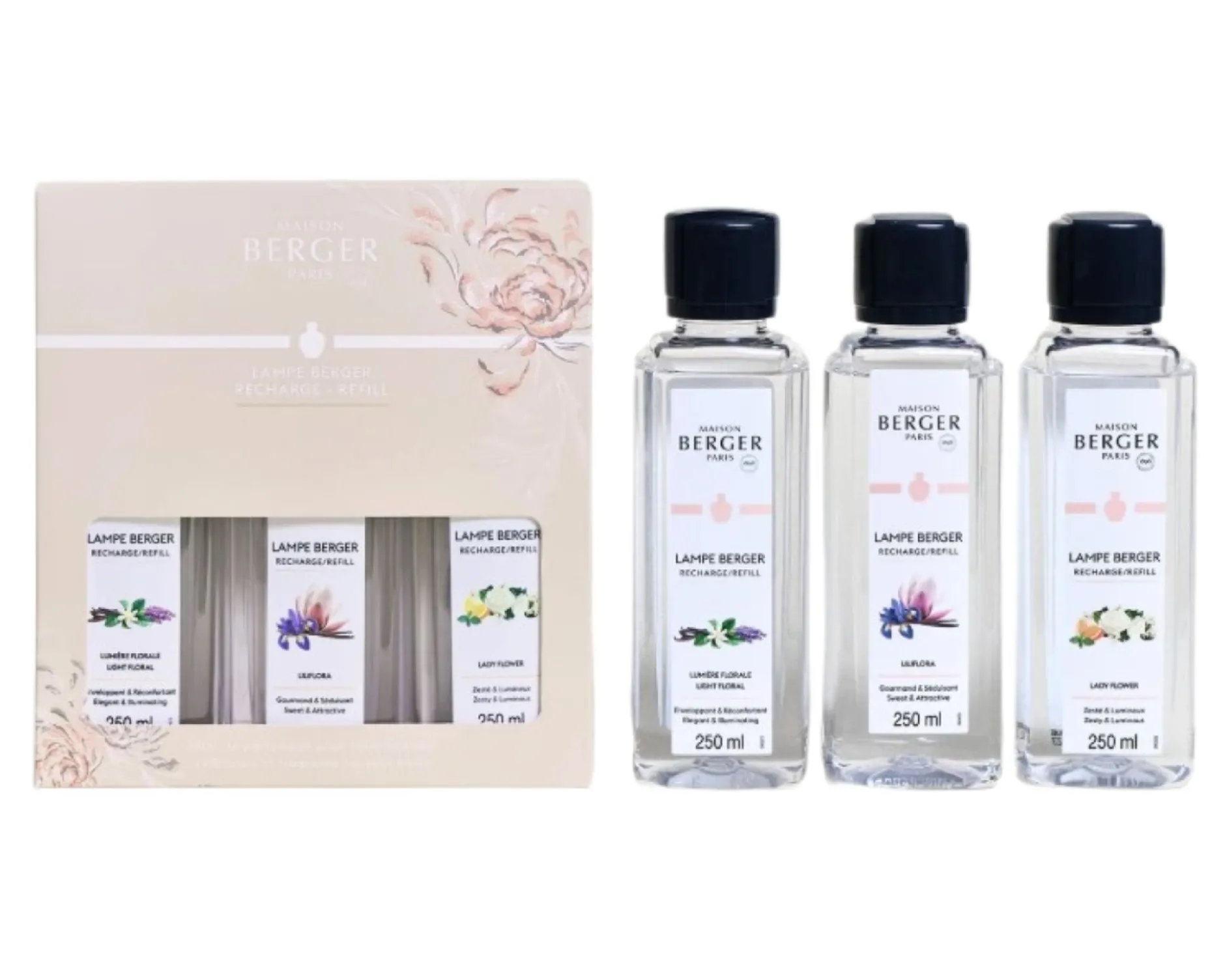 Trio pack ophelia 3 flaconi da 250 ml Maison berger paris