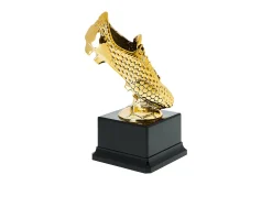 Trofeo scarpa di calcio in resina dorata Selezione zanolli